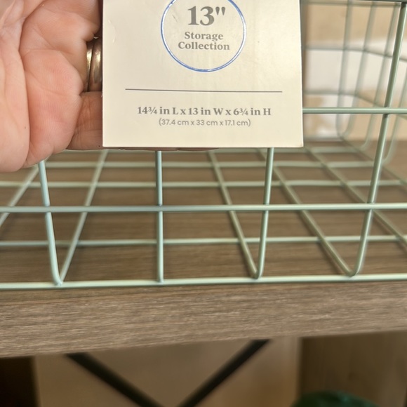 Brightroom wire bin 13 " 2 bins total - Picture 6 of 7